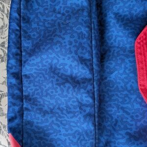 Nike Blue and Pink Tote Bag with Vibrant Design